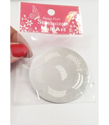 شابلون فلزی کوچک ناخن شماره B56