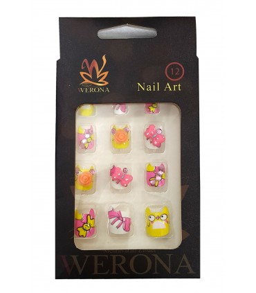 ناخن مصنوعی ژله ای بچه گانه Werona طرح جوجه