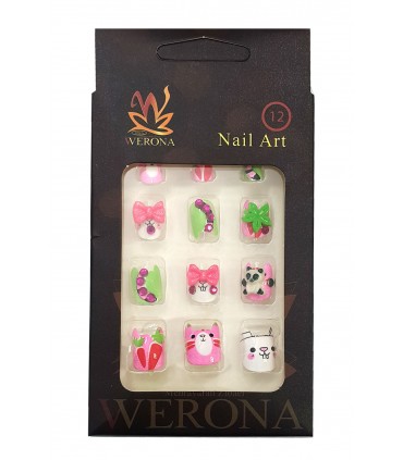 ناخن مصنوعی ژله ای بچه گانه Werona طرح خرگوش