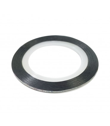 نوار طراحی ناخن باریک نقره ای هفت رنگ