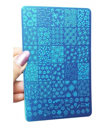 شابلون فلزی ناخن بزرگ شماره XiuYa Nails 17