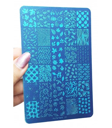 شابلون فلزی ناخن بزرگ شماره XiuYa Nails 21