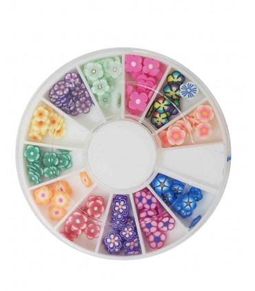 نگین ناخن ترکیبی طرح گل