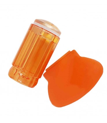 مهر ناخن (استمپ) رنگ نارنجی