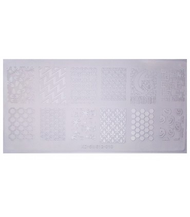 شابلون پلاستیکی ناخن شماره KD010