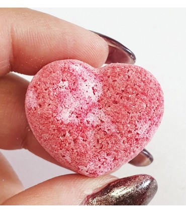 کوکتل مانیکور قلبی صورتی با دست