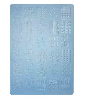 شابلون پلاستیکی ناخن متوسط شماره F17