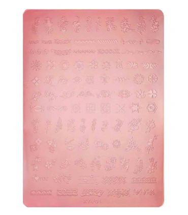 شابلون پلاستیکی ناخن متوسط شماره F04