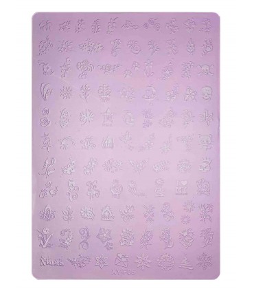 شابلون پلاستیکی ناخن متوسط شماره F05