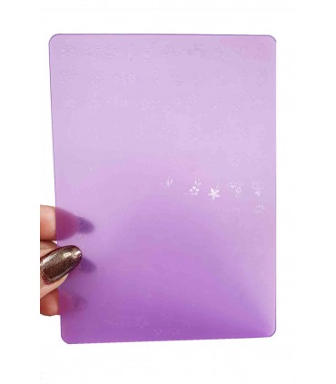 شابلون پلاستیکی ناخن متوسط شماره F05 با دست