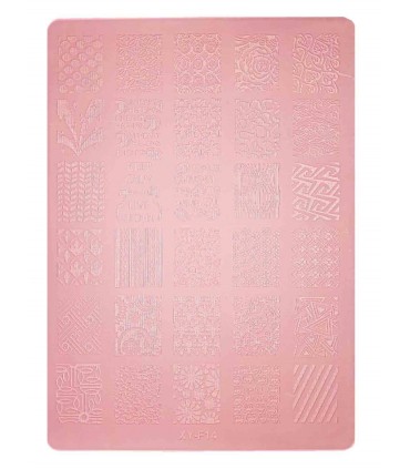 شابلون پلاستیکی ناخن متوسط شماره F14