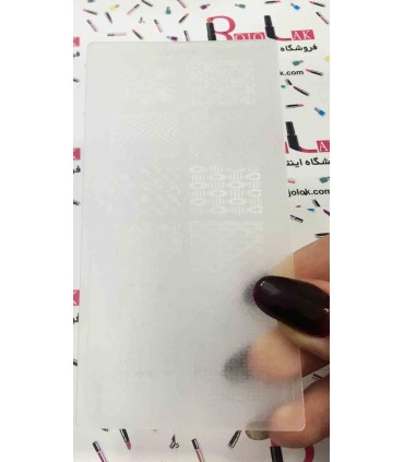 شابلون پلاستیکی ناخن شماره KD004 با دست