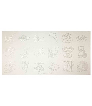 شابلون پلاستیکی ناخن شماره KD047