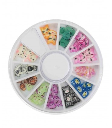 نگین ناخن ترکیبی طرح حیوان