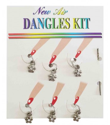 آویز ناخن طرح گل