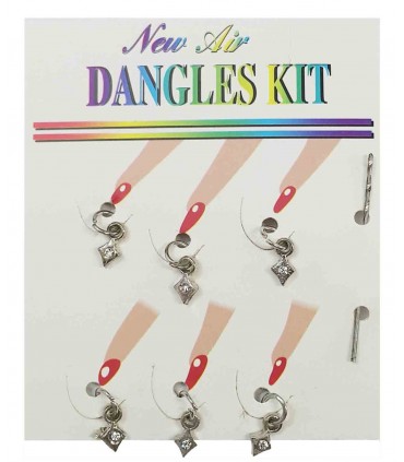 آویز ناخن طرح لوزی