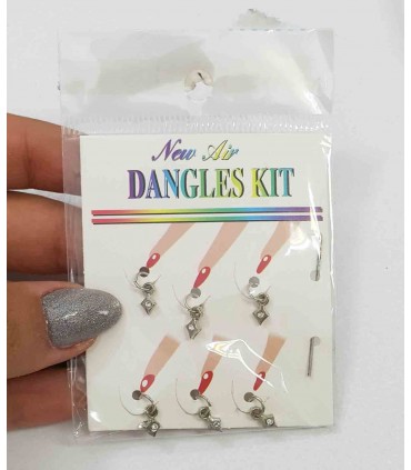 آویز ناخن طرح لوزی