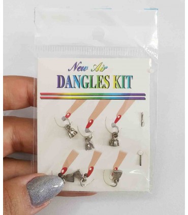 آویز ناخن طرح قفل با دست