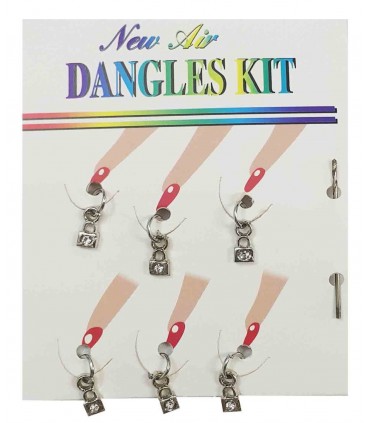 آویز ناخن طرح قفل