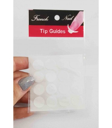 برچسب فرنچ ناخن Tip Guide مدل دایره با دست