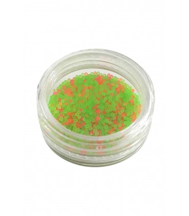 دیزاین شوگر ناخن طرح خاویار سبز