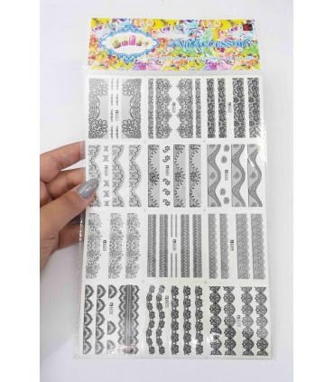 لنز سه بعدی ناخن شماره A661 با دست