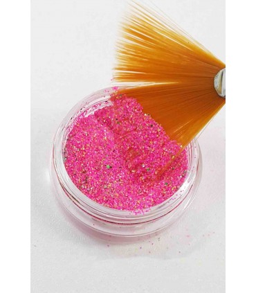 دیزاین شوگر ناخن طرح خاویار ریز سرخابی با قلم