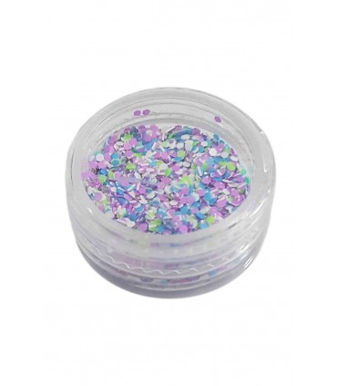 دیزاین شوگر ناخن طرح برف آبی