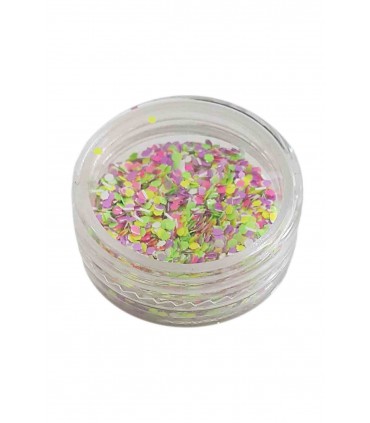 دیزاین شوگر ناخن طرح برف سبز