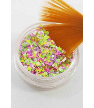 دیزاین شوگر ناخن طرح برف سبز با قلم