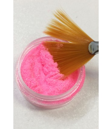 دیزاین ناخن پودر صورتی با قلم