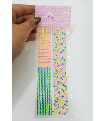 استیکر نواری سه بعدی ناخن YK-051 با دست