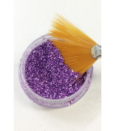 دیزاین شوگر ناخن اکلیلی بنفش با قلم