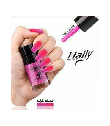 لاک ناخن حرارتی هایلی شماره 606 با دست