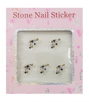 نگین ناخن مدل سه رنگ