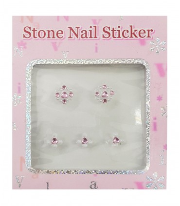 نگین ناخن مدل قلب و مروارید