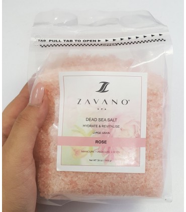 نمک دریایی ZAVANO عصاره گل رز با دست