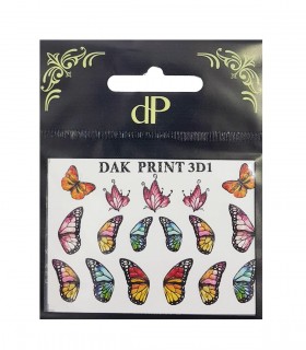 لنز ناخن روسی Dak Print مدل پروانه