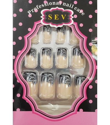ناخن مصنوعی SEV مدل آمبره و گل