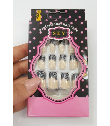 ناخن مصنوعی SEV مدل آمبره و گل