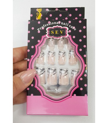 ناخن مصنوعی SEV مدل آمبره خط دار