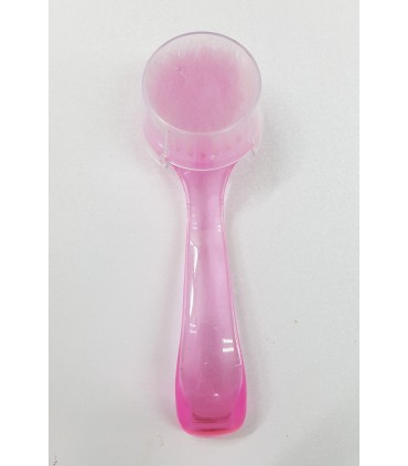 برس تمیز کننده ناخن صورتی با در