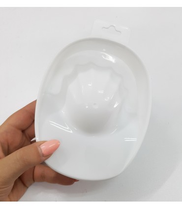 ظرف مانیکور سفید سایز