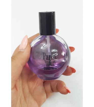 تاپ کت ناخن بزرگ(۷۳ میلی گرم) Parfix بنفش با دست