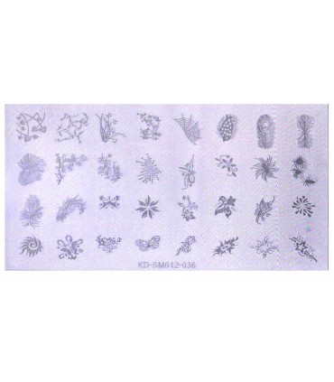 شابلون پلاستیکی ناخن شماره KD036