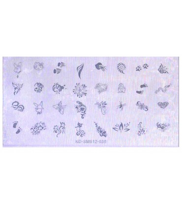 شابلون پلاستیکی ناخن شماره KD038