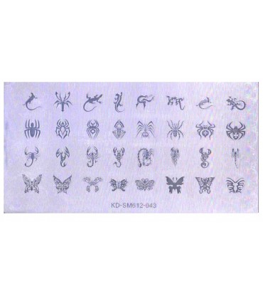 شابلون پلاستیکی ناخن شماره KD043