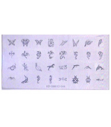 شابلون پلاستیکی ناخن شماره KD044