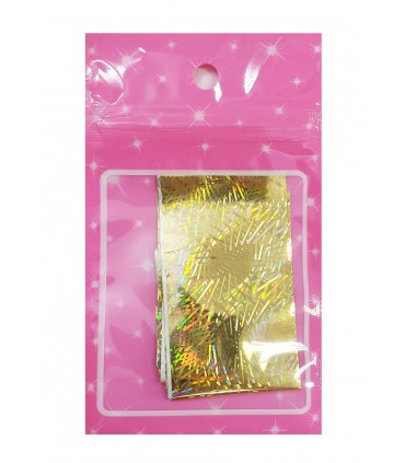 فویل طراحی ناخن طلایی هفت رنگ