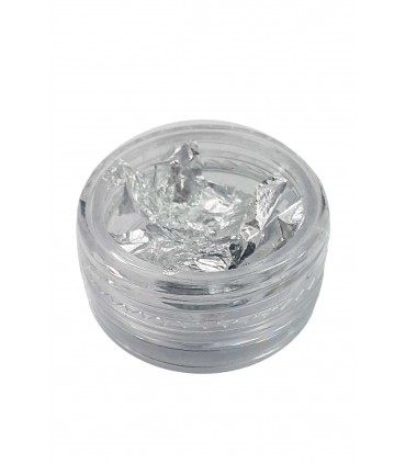 دیزاین ورق ناخن نقره ای تکه ای